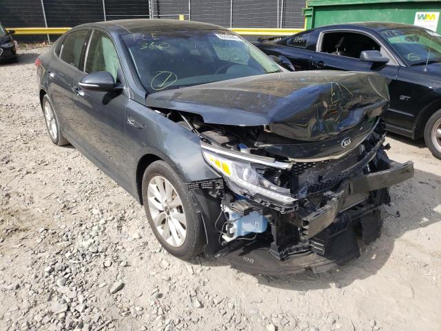 5XXGU4L39GG104981 - 2016 KIA OPTIMA EX GRAY photo 1