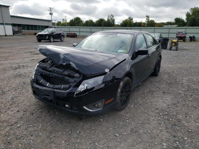 3FAHP0JA5CR135863 - 2012 FORD FUSION SEL BLACK photo 2