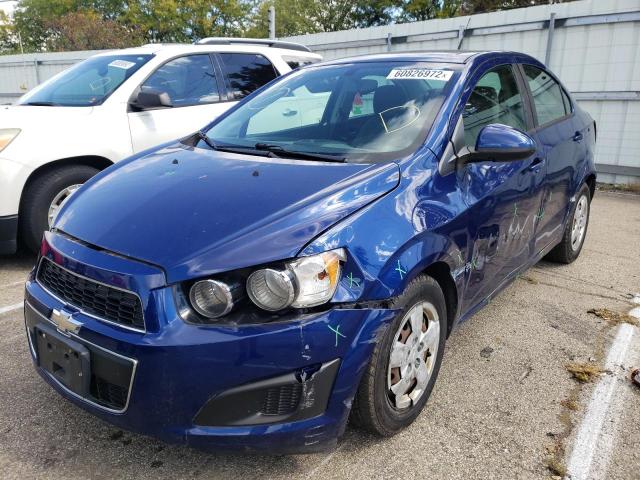 1G1JA5SH9E4108577 - 2014 CHEVROLET SONIC LS 蓝色 照片 2