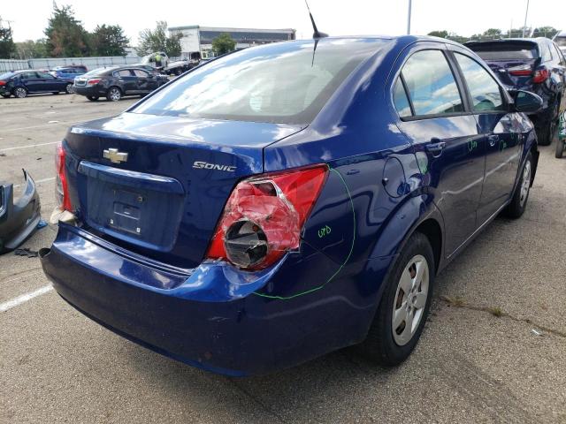 1G1JA5SH9E4108577 - 2014 CHEVROLET SONIC LS 蓝色 照片 4