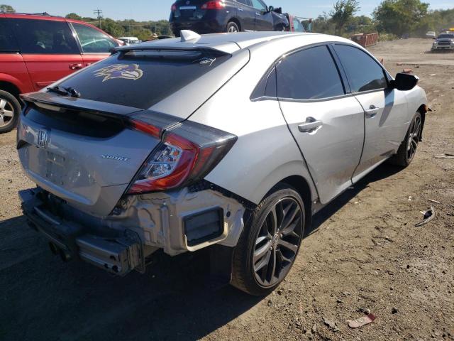 SHHFK7H40LU220585 - 2020 HONDA CIVIC SPOR 银色 照片 4