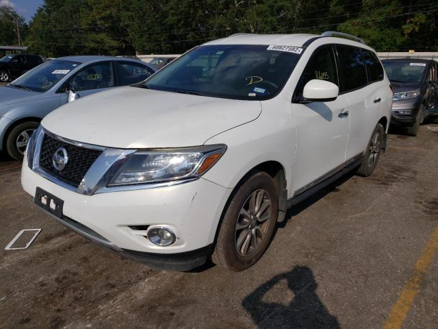 5N1AR2MMXEC705196 - 2014 NISSAN PATHFINDER WHITE photo 2