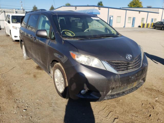 5TDYK3DC1DS391083 - 2013 TOYOTA SIENNA XLE GRAY photo 1