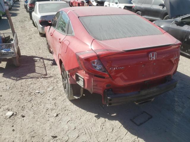 2HGFC2F88LH585437 - 2020 HONDA CIVIC SPOR 红色 照片 3