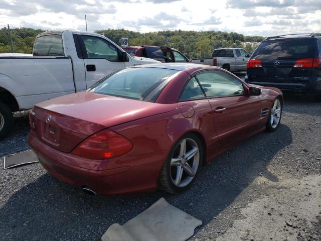 WDBSK75F84F066709 - 2004 MERCEDES-BENZ SL 500 MAROON photo 4