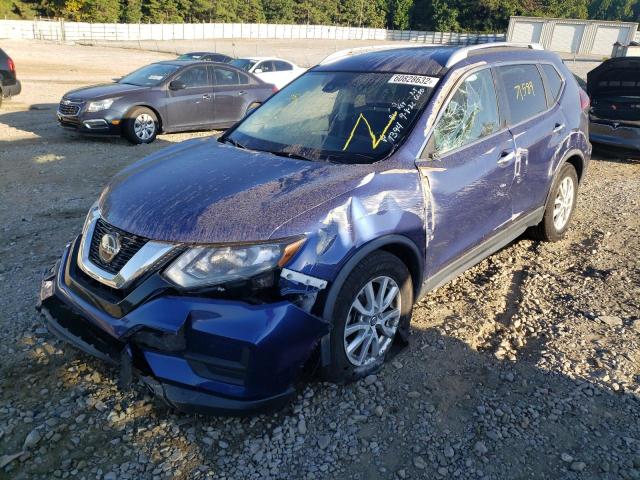 KNMAT2MT7KP531394 - 2019 NISSAN ROGUE BLUE photo 2