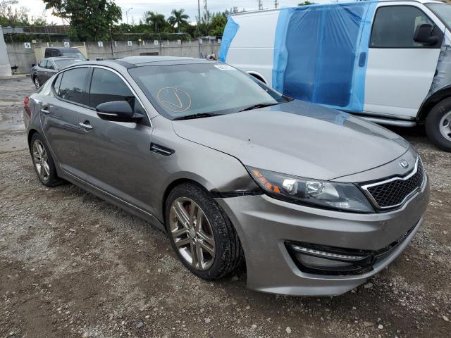 5XXGR4A66DG176716 - 2013 KIA OPTIMA SX GRAY photo 1