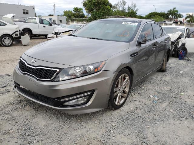 5XXGR4A66DG176716 - 2013 KIA OPTIMA SX GRAY photo 2