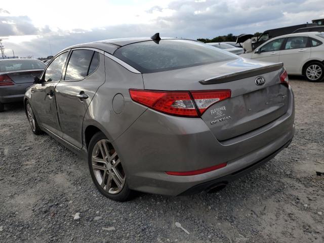 5XXGR4A66DG176716 - 2013 KIA OPTIMA SX GRAY photo 3