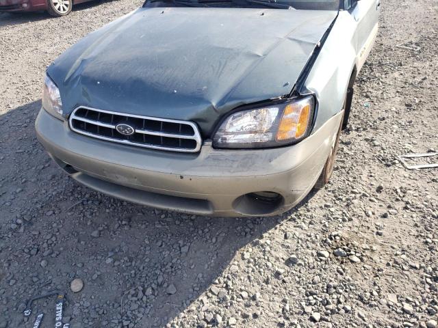 4S3BH6756Y7653604 - 2000 SUBARU LEGACY OUT GREEN photo 10