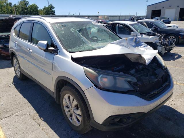 2HKRM4H77DH615626 - 2013 HONDA CR-V EXL SILVER photo 1