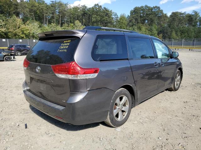 5TDKK3DC2BS032036 - 2011 TOYOTA SIENNA LE GRAY photo 4