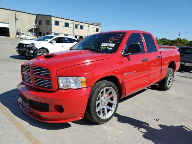 3D7HA18H75G820097 - 2005 DODGE RAM SRT10 RED photo 2