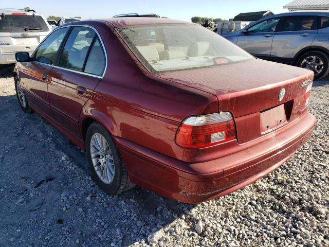 WBADT53401CE90119 - 2001 BMW 5 SERIES RED photo 3