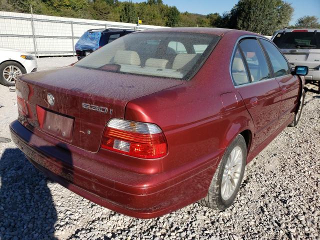 WBADT53401CE90119 - 2001 BMW 5 SERIES RED photo 4