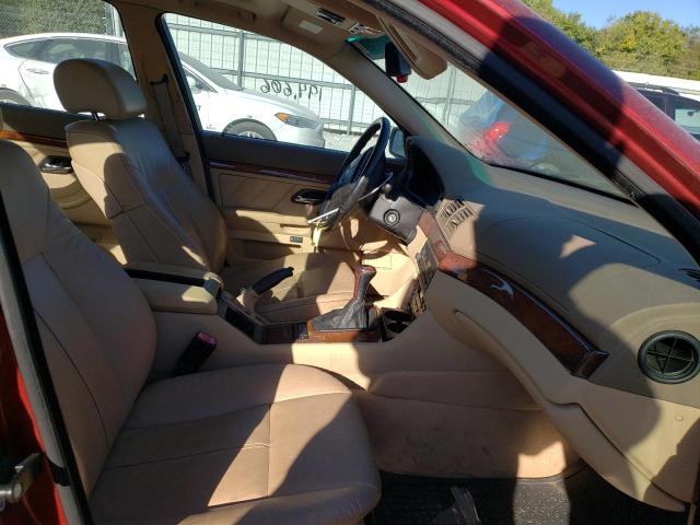 WBADT53401CE90119 - 2001 BMW 5 SERIES RED photo 5