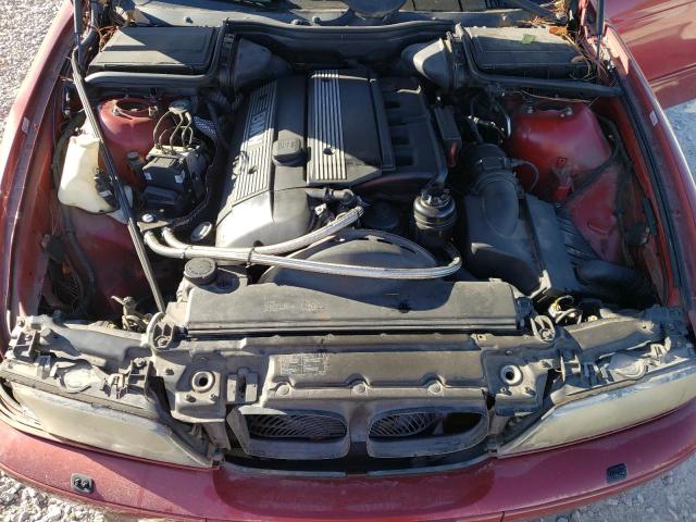 WBADT53401CE90119 - 2001 BMW 5 SERIES RED photo 7