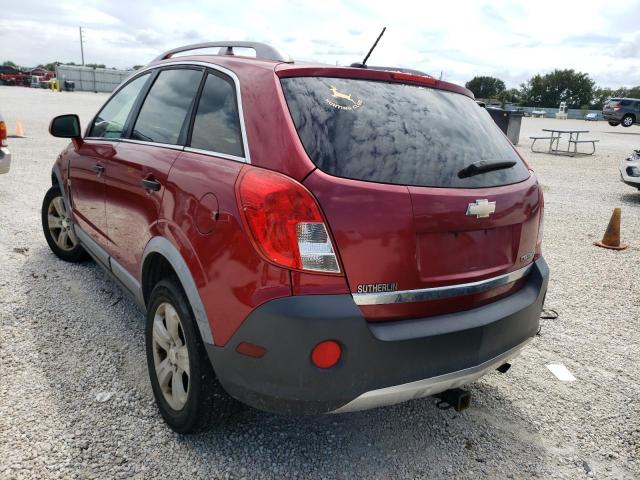 3GNAL2EK3DS572865 - 2013 CHEVROLET CAPTIVA LS RED photo 3