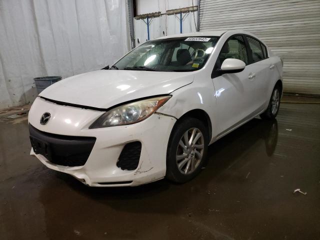 JM1BL1V88C1639410 - 2012 MAZDA 3 I WHITE photo 2