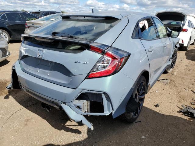 SHHFK7H47LU210202 - 2020 HONDA CIVIC SPOR BLUE photo 4