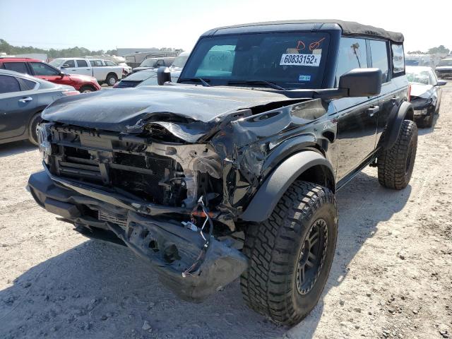 1FMDE5BH3NLA77482 - 2022 FORD BRONCO BAS BLACK photo 2