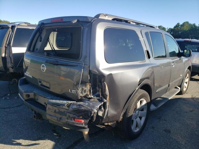 5N1AA08C48N622627 - 2008 NISSAN ARMADA SE GRAY photo 4