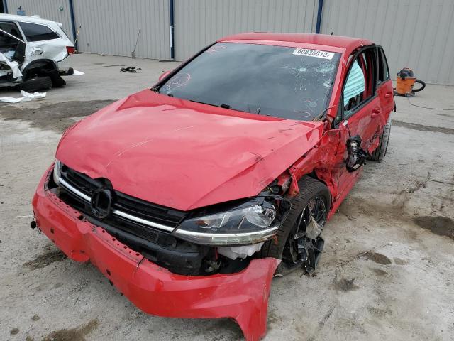 3VWG17AU1JM255306 - 2018 VOLKSWAGEN GOLF S RED photo 2