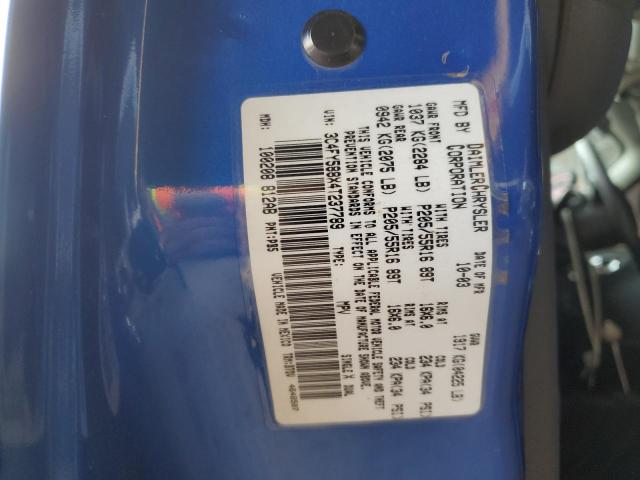 3C4FY588X4T237789 - 2004 CHRYSLER PT CRUISER BLUE photo 10