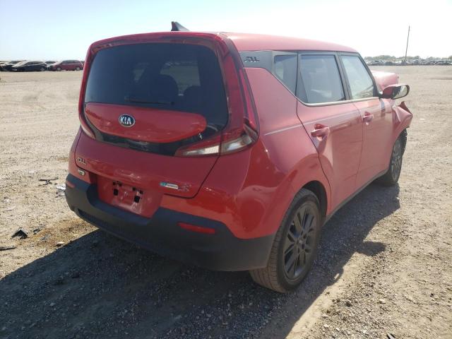 KNDJ23AU8M7144717 - 2021 KIA SOUL LX RED photo 4