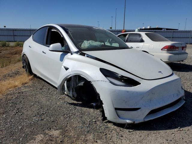5YJYGDEFXMF258309 - 2021 TESLA MODEL Y Blanc photo 1