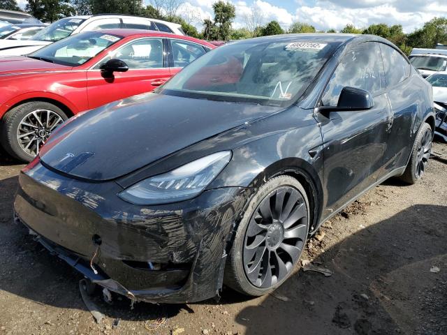 5YJYGDEF9LF037296 - 2020 TESLA MODEL Y أسود صورة 2