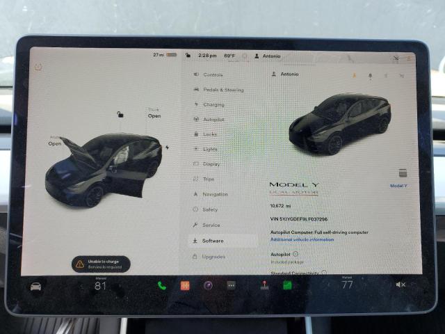 5YJYGDEF9LF037296 - 2020 TESLA MODEL Y أسود صورة 8