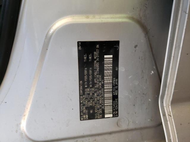 JTLZE4FE9EJ064949 - 2014 TOYOTA SCION XB ვერცხლისფერი ფოტო 10