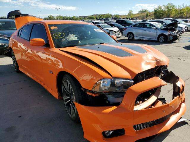 2C3CDXGJXEH140167 - 2014 DODGE CHARGER SU ORANGE photo 1