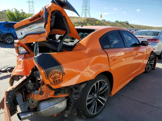 2C3CDXGJXEH140167 - 2014 DODGE CHARGER SU ORANGE photo 4