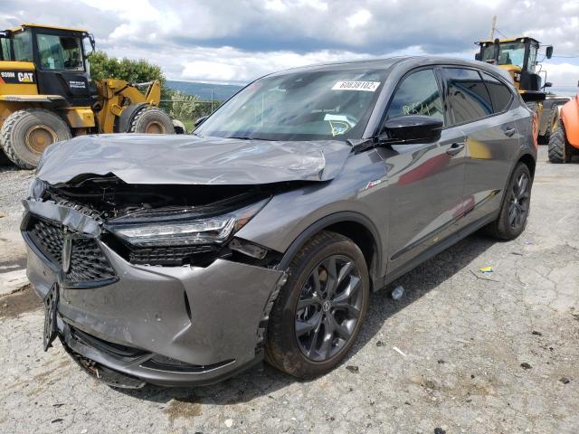 5J8YE1H04NL013114 - 2022 ACURA MDX A-SPEC GRAY photo 2