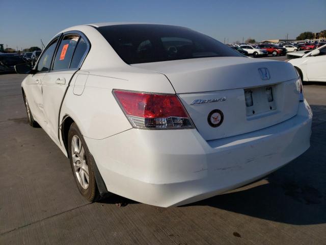 1HGCP26459A134462 - 2009 HONDA ACCORD LXP WHITE photo 3