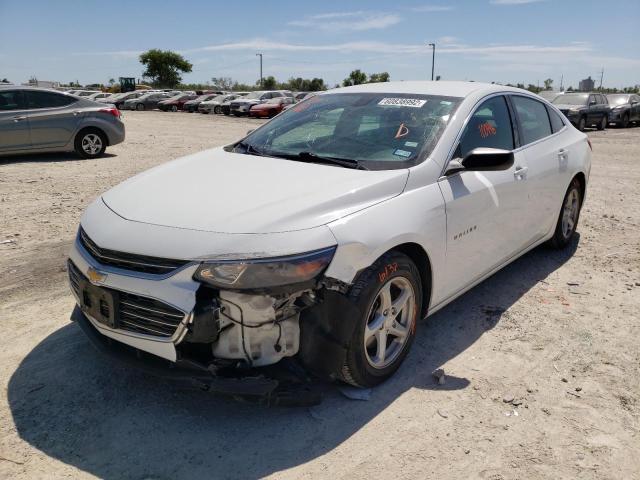 1G1ZB5ST1GF345298 - 2016 CHEVROLET MALIBU LS WHITE photo 2