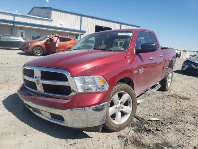 1C6RR7GTXFS715605 - 2015 RAM 1500 SLT MAROON photo 2