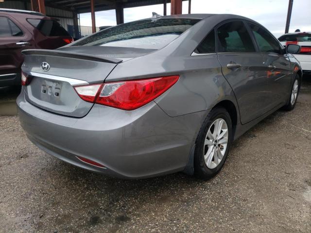 5NPEB4AC1DH791230 - 2013 HYUNDAI SONATA GLS GRAY photo 4