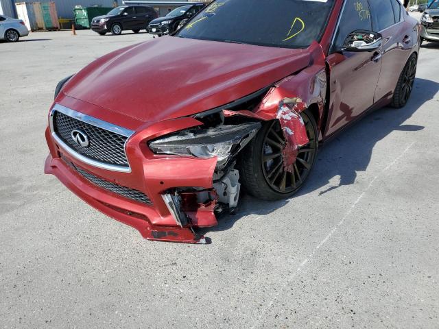 JN1FV7AP4GM421306 - 2016 INFINITI Q50 RED SP MAROON photo 9