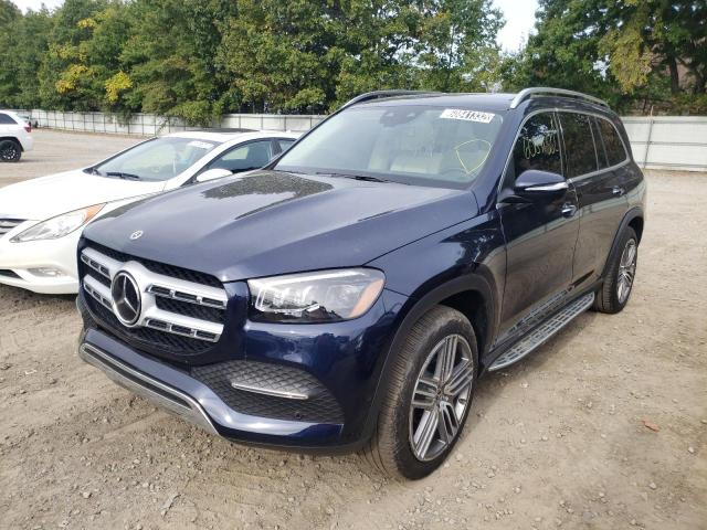 4JGFF5KE8NA730802 - 2022 MERCEDES-BENZ GLS 450 4M BLUE photo 2