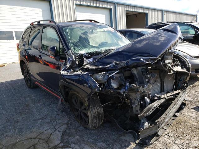 JF2SKARC5MH471897 - 2021 SUBARU FORESTER S BLUE photo 1