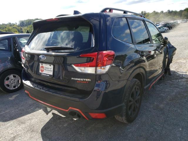 JF2SKARC5MH471897 - 2021 SUBARU FORESTER S BLUE photo 4