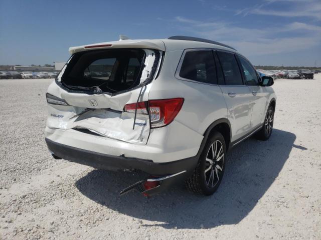 5FNYF5H63KB011604 - 2019 HONDA PILOT TOUR WHITE photo 4