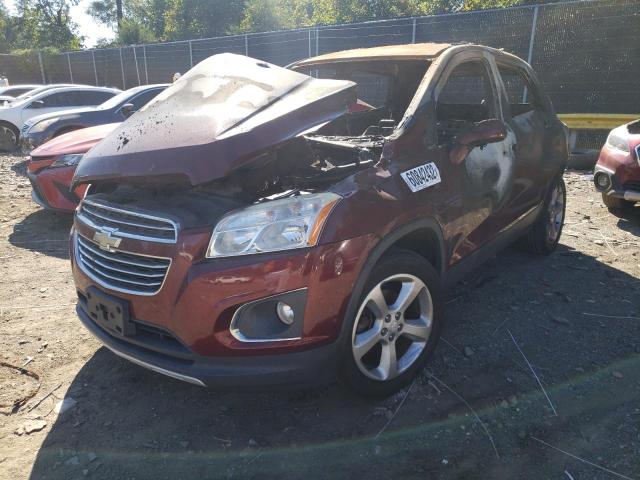 N0V1N60842432 - 2016 CHEVROLET TRAX LTZ BURGUNDY photo 2