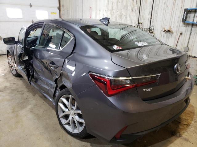 19UDE2F31MA011459 - 2021 ACURA ILX GRAY photo 3