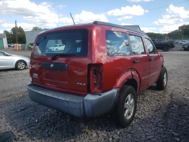 1D8GU28K68W126653 - 2008 DODGE NITRO SXT RED photo 4