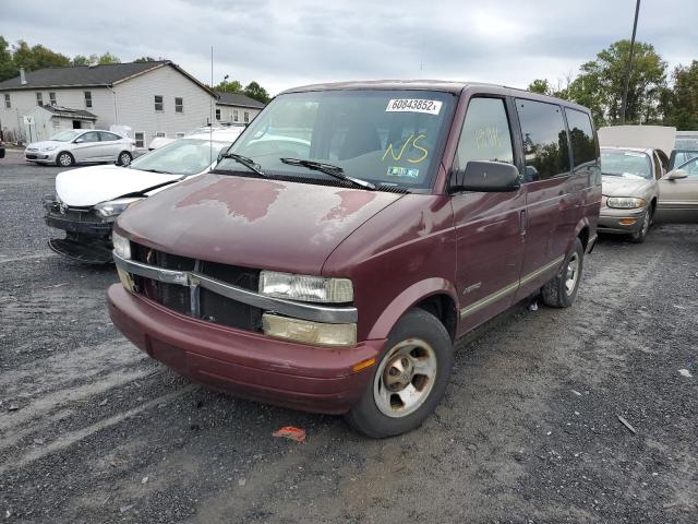 1GNDM19W2TB171299 - 1996 CHEVROLET ASTRO BURGUNDY photo 2