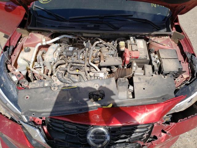 3N1AB8CV0MY216000 - 2021 NISSAN SENTRA SV RED photo 7